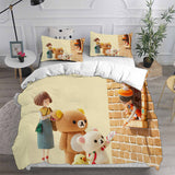 Rilakkuma's Theme Park Adventure Bedding Sets Duvet Cover Halloween Cosplay Comforter Sets