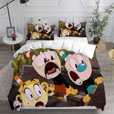 The Cuphead Show Bedding Sets Duvet Cover Halloween Cosplay Comforter Sets