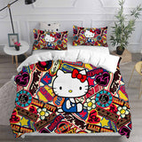 Hello Kitty Cosplay Bedding Sets Duvet Cover Halloween Comforter Sets