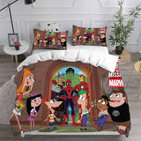 Phineas and Ferb Bedding Sets Duvet Cover Comforter Set