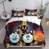 The Cuphead Show Bedding Sets Duvet Cover Halloween Cosplay Comforter Sets