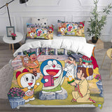 Doraemon Cosplay Bedding Sets Duvet Cover Halloween Comforter Sets