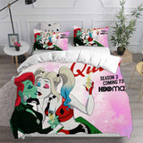 Harley Quinn Season 3 Bedding Sets Duvet Cover Halloween Cosplay Comforter Sets