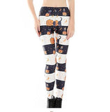 BFJFY Women Chic Pumpkin Digital Print Leggings Halloween Costume - bfjcosplayer