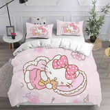 Hello Kitty Cosplay Bedding Sets Duvet Cover Halloween Comforter Sets