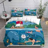 Doraemon Cosplay Bedding Sets Duvet Cover Halloween Comforter Sets