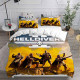 Helldivers 2 Bedding Sets Duvet Cover Comforter Set