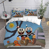 The Cuphead Show Bedding Sets Duvet Cover Halloween Cosplay Comforter Sets