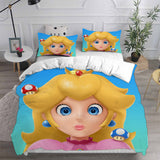 Princess Peach Bedding Sets Duvet Cover Comforter Set