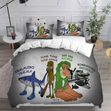 Italian Brainrot Tung Tung Sahur Bedding Set Duvet Cover Comforter Sets