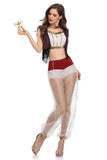 BFJFY Women's Halloween Arab Costume Lamp Of Aladdin Belly Dance Cosplay Costume - bfjcosplayer