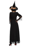 BFJFY Halloween Witch Cosplay Costume Witch Magician Long Dress For Women - bfjcosplayer
