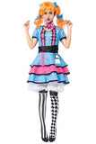 BFJFY Women Halloween Circus Clown Performance Cosplay Dress - bfjcosplayer