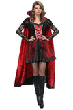 BFJFY Women's Halloween Vampire Countess Cosplay Costume Dress With Robe - bfjcosplayer