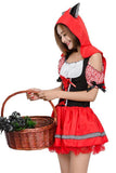 BFJFY Halloween Women's Little Red Riding Hood Fairy Tale Cosplay Costume - bfjcosplayer