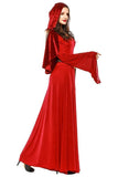 BFJFY Women Red Vampire Witch Dress Halloween Cosplay Costume - bfjcosplayer