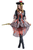 BFJFY Women Pirate Stripe Costume Halloween Cosplay Outfit - bfjcosplayer
