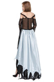 BFJFY Women Halloween Witch Cosplay Costume Long Skirt Shoulder - bfjcosplayer