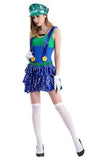 BFJFY Womens Super Mario Dress Up Party Halloween Cosplay Costume - bfjcosplayer