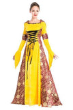 BFJFY Women 70s Dress European Retro Royal Noble Halloween Costume - bfjcosplayer