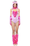 BFJFY Women Pink Animal Monster Cosplay Costume Outfit For Halloween - bfjcosplayer