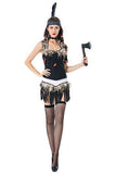 BFJFY Women Indian Costume Halloween Tribal Warrior Cospaly Costume - bfjcosplayer