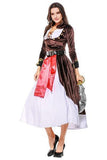 BFJFY Women's Pirate Cosplay Dress Costume Lady Captain Outfit For Halloween - bfjcosplayer