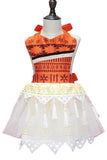 BFJFY Women Girls Adventure Princess Moana Skirt Costume Halloween Dress - bfjcosplayer