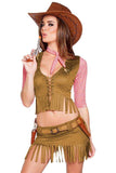 BFJFY Women's Halloween Cowgirl Cosplay Outfit Fancy Party Costume - bfjcosplayer