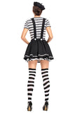 BFJFY Halloween Women's French Burlesque Actors Clown Costumes - bfjcosplayer