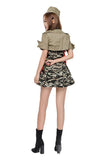 BFJFY Halloween Women's Army Camouflage Spy Army Cosplay Costume - bfjcosplayer