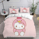 Hello Kitty Cosplay Bedding Sets Duvet Cover Halloween Comforter Sets