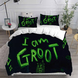 I Am Groot Bedding Sets Duvet Cover Halloween Cosplay Comforter Sets