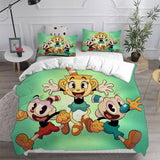 The Cuphead Show Bedding Sets Duvet Cover Halloween Cosplay Comforter Sets