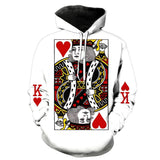 BFJmz  Poker Red Peach K Hooded Sweater 3D Printing Coat Leisure Sports Sweater Autumn And Winter - bfjcosplayer