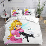 Princess Peach Bedding Set Duvet Cover Comforter Sets