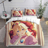 Princess Peach Bedding Set Duvet Cover Comforter Sets