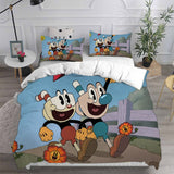 The Cuphead Show Bedding Sets Duvet Cover Halloween Cosplay Comforter Sets