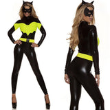 BFJFY Women's Superhero Cosplay Lady Batman Costume Jumpsuit - bfjcosplayer