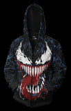 BFJmz Marvel Venom Spiderman 3D Printing Coat Zipper Coat Leisure Sports Sweater Autumn And Winter - bfjcosplayer