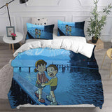 Doraemon Cosplay Bedding Sets Duvet Cover Halloween Comforter Sets
