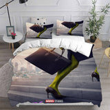 She-Hulk Cosplay Bedding Sets Duvet Cover Halloween Comforter Sets