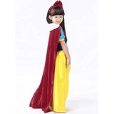 BFJFY Women's Princess Costume Dress Snow White Princess Costume With Headband - bfjcosplayer
