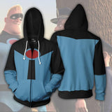 BFJmz The Incredibles 2 3D Printing Coat Zipper Coat Leisure Sports Sweater Autumn And Winter - bfjcosplayer