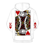 BFJmz  Poker Red Peach K Hooded Sweater 3D Printing Coat Leisure Sports Sweater Autumn And Winter - bfjcosplayer