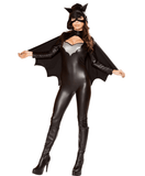 BFJFY Women Halloween Superhero Batgirl Cosplay Costume Jumpsuit - bfjcosplayer
