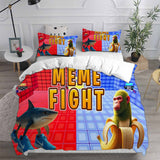 Italian Brainrot Tung Tung Sahur Bedding Set Duvet Cover Comforter Sets