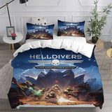 Helldivers 2 Bedding Sets Duvet Cover Comforter Set