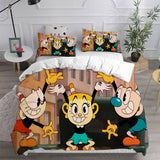 The Cuphead Show Bedding Sets Duvet Cover Halloween Cosplay Comforter Sets
