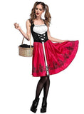 BFJFY Women Little Red Riding Hood Halloween Cosplay Costume Dress - bfjcosplayer